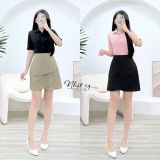  Áo sơ mi tay lửng kiểu dáng đơn giản - D3149 