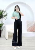  Áo sơ mi tay lửng kiểu dáng đơn giản - D3149 
