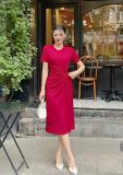  Đầm thun cổ tròn form dáng ôm - D3150 