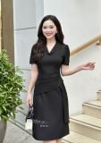  Đầm cổ bèo xếp ly cách điệu form dáng ôm - D3172 