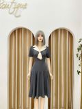  Đầm cổ phối cà vạt form dáng xòe - D3173 