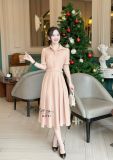  Đầm sơ mi nhấn eo cách điệu form dáng xoè - D3191 