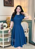  Đầm cổ tròn nơ 2 lớp cách điệu form dáng xoè - D3200 