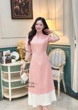  Áo dài cách tân cổ tàu đính hạt ngọc - D3208 