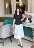  Áo peplum xếp ly đính hạt ngọc - D3210 