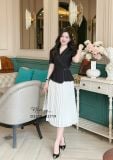  Áo peplum xếp ly đính hạt ngọc - D3210 