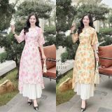  Áo dài cách tân form dáng xoè phối chân váy - D3213 