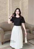  Chân váy ngắn dập ly đính nút kiểu - D3215 