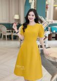  Đầm cổ tròn tay nhún kiểu form dáng xoè - D3217 