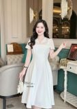  Đầm dáng xoè phối cổ bèo cách điệu - D3220 