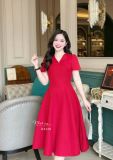  Đầm dáng xoè phối cổ bèo cách điệu - D3220 