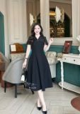  Đầm dáng xoè phối cổ bèo cách điệu - D3220 