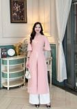  Áo dài cách tân xẻ tà đính cúc bọc - D3222 
