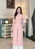  Áo dài cách tân xẻ tà đính cúc bọc - D3222 