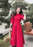  Áo dài cách tân xẻ tà đính cúc bọc - D3222 