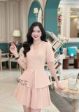  Set áo peplum phối quần xếp ly - D3228 