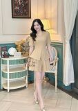  Set áo peplum phối quần xếp ly - D3228 