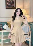  Set áo peplum phối quần xếp ly - D3228 