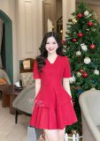  Set áo peplum phối quần xếp ly - D3228 