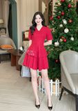  Set áo peplum phối quần xếp ly - D3228 