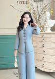  Set đồ lam cổ tàu tay lửng - D3231 