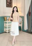 Áo cổ vest tay phồng cổ viền chỉ - D3255 