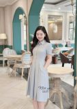  Đầm sơ mi nút kiểu form dáng xoè - D3271 