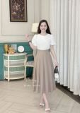  Chân váy xếp ly form dáng dài - D3298 