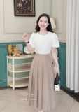  Chân váy xếp ly form dáng dài - D3298 
