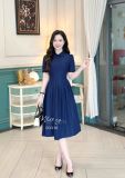  Đầm cổ bèo chiết eo form dáng xoè - D3310 