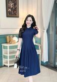  Đầm cổ bèo chiết eo form dáng xoè - D3310 