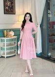  Đầm cổ bèo chiết eo form dáng xoè - D3310 