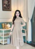  Đầm cổ bèo chiết eo form dáng xoè - D3310 