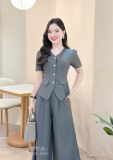 Quần tây ống rộng form dáng dài - D3333 