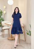  Đầm suông cổ sơ mi - D3342 