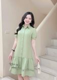  Đầm suông cổ sơ mi - D3342 