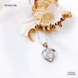  DÂY CHUYỀN TRÁI TIM ĐÍNH ĐÁ Ở GIỮA - DC610 