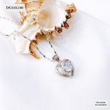  DÂY CHUYỀN TRÁI TIM ĐÍNH ĐÁ Ở GIỮA - DC610 