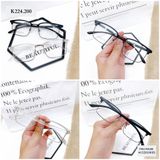  KÍNH CẬN TRÒNG VUÔNG VIỀN ĐEN - K224 