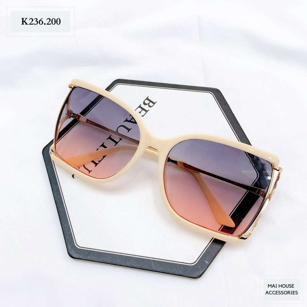  KÍNH MÀU TRÀ VIỀN TRẮNG - K236 