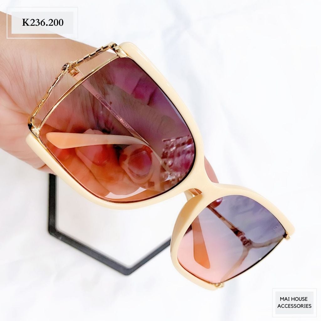  KÍNH MÀU TRÀ VIỀN TRẮNG - K236 