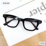 Kính giả cận gọng đen 2 chấm K243 