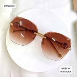  Kính không viền gọng vàng - K258 