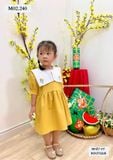  ĐẦM BÉ CỔ VUÔNG THÊU HOA - M02 