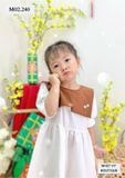  ĐẦM BÉ CỔ VUÔNG THÊU HOA - M02 