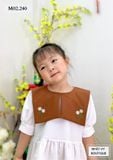  ĐẦM BÉ CỔ VUÔNG THÊU HOA - M02 