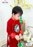 M11-ÁO DÀI BÉ TRAI HÌNH TRÒN ĐEN 