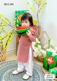  ÁO DÀI BÉ GÁI ĐÍNH NGỌC M13 