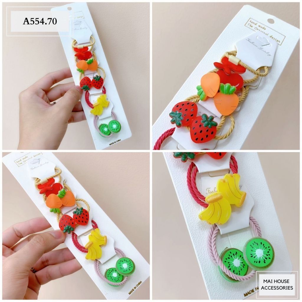  SET CỘT TÓC TRÁI CÂY - A554 