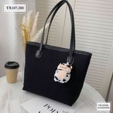  TÚI TRƠN FORM TO + MÓC KHOÁ BÒ SỮA - TX107 